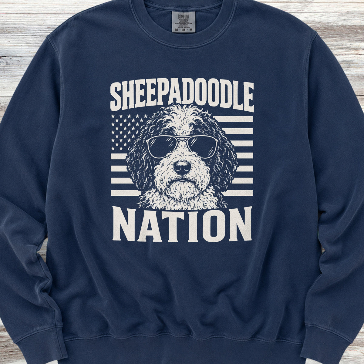 Sheepadoodle Nation Sweatshirt - True Navy