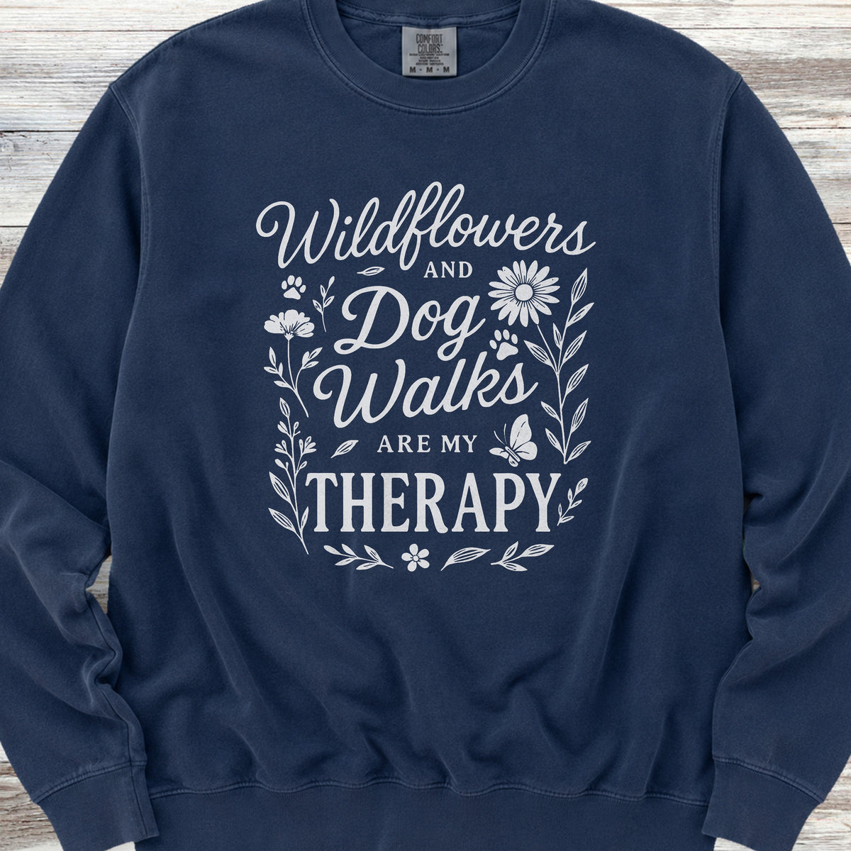 Wildflowers Sweatshirt - True Navy