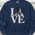 Border Collie Puppy Love Sweatshirt - True Navy
