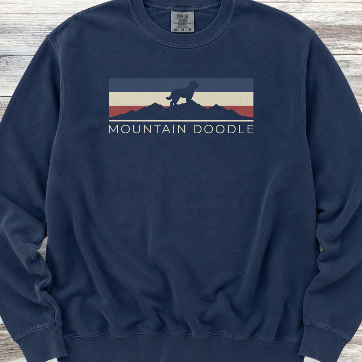 Bernedoodle USA Sunset Sweatshirt - True Navy