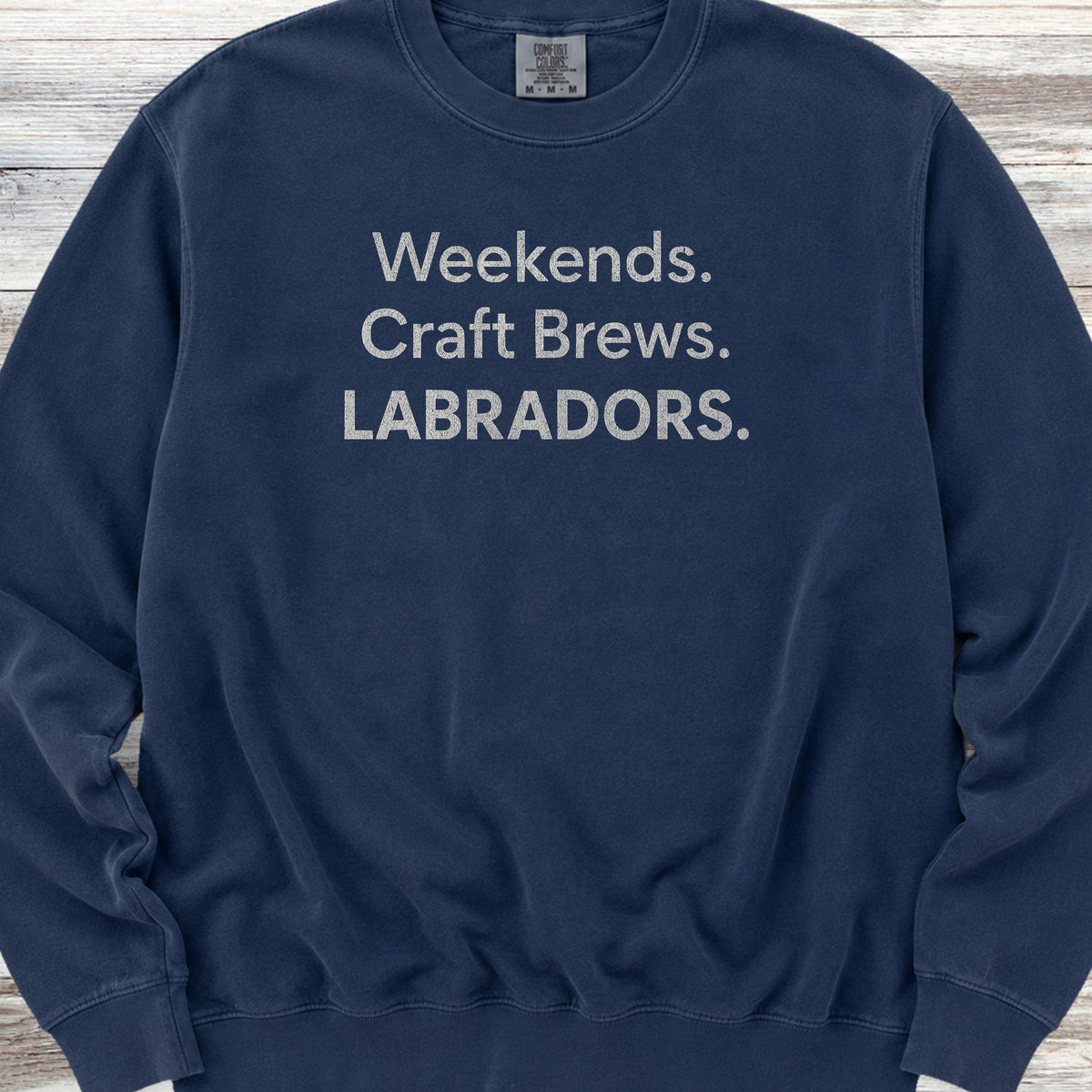 Labrador Retriever Brews Sweatshirt - True Navy