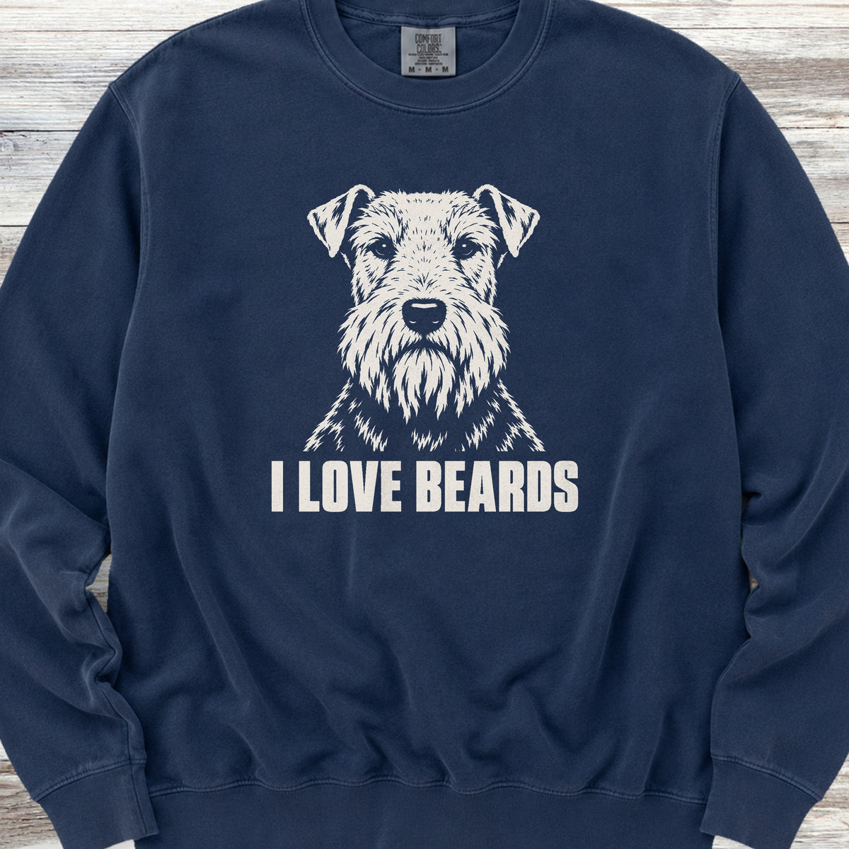 Welsh Terrier I Love Beards Sweatshirt - True Navy