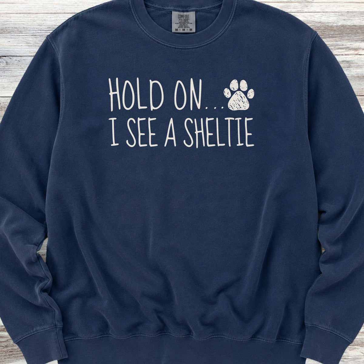 Shetland Sheepdog Hold On Sweatshirt - True Navy