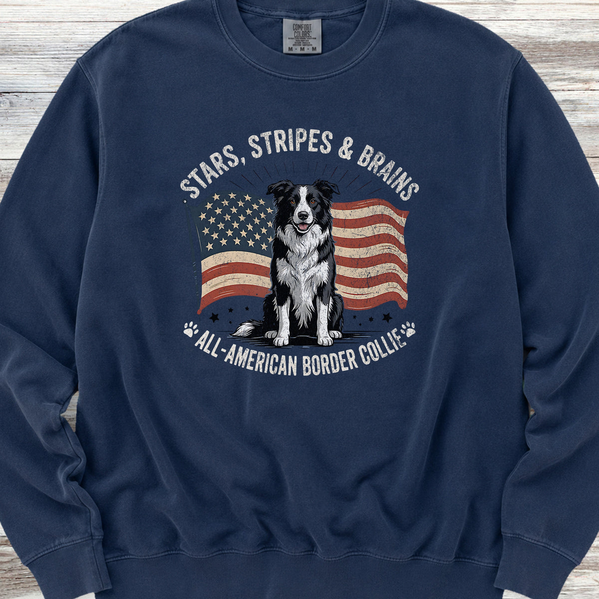 Border Collie All American Sweatshirt - True Navy