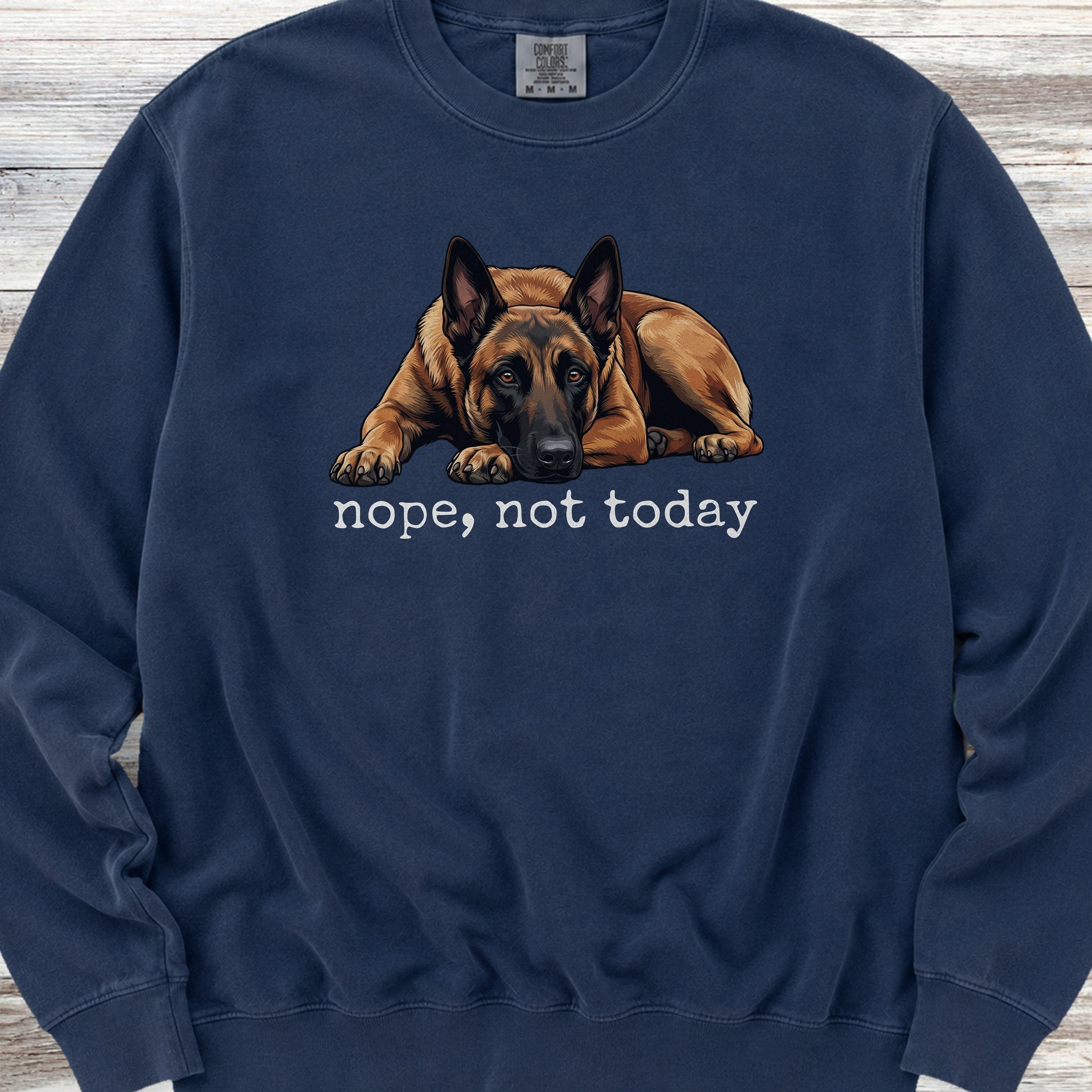 Belgian Malinois Nope Sweatshirt - True Navy