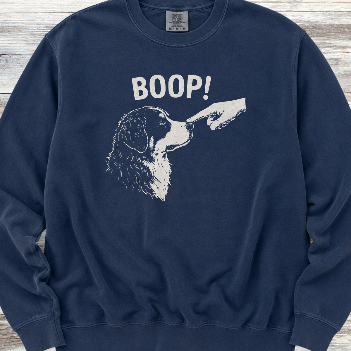 Bernese Mountain Dog BOOP! Sweatshirt - True Navy