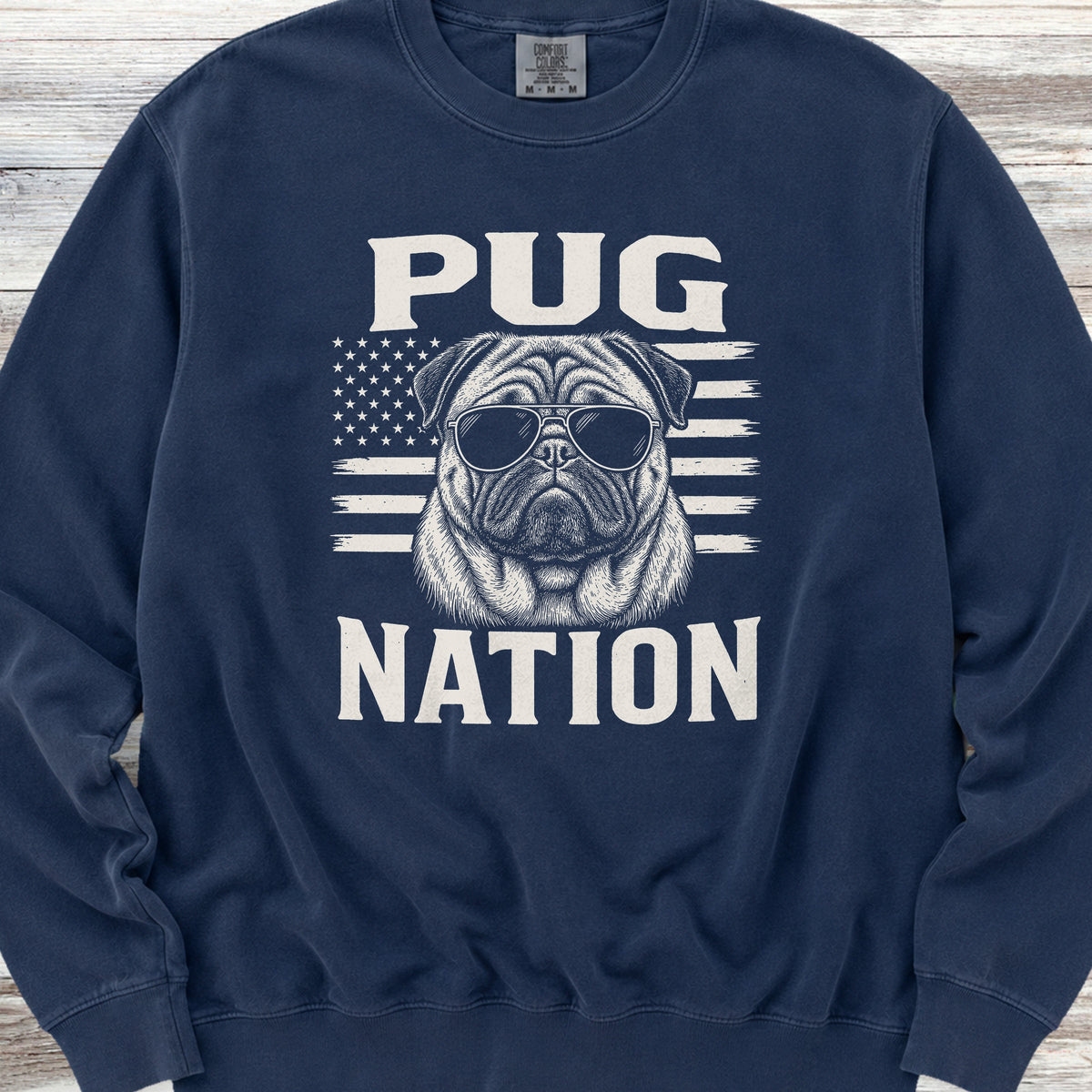 Pug Nation Sweatshirt - True Navy