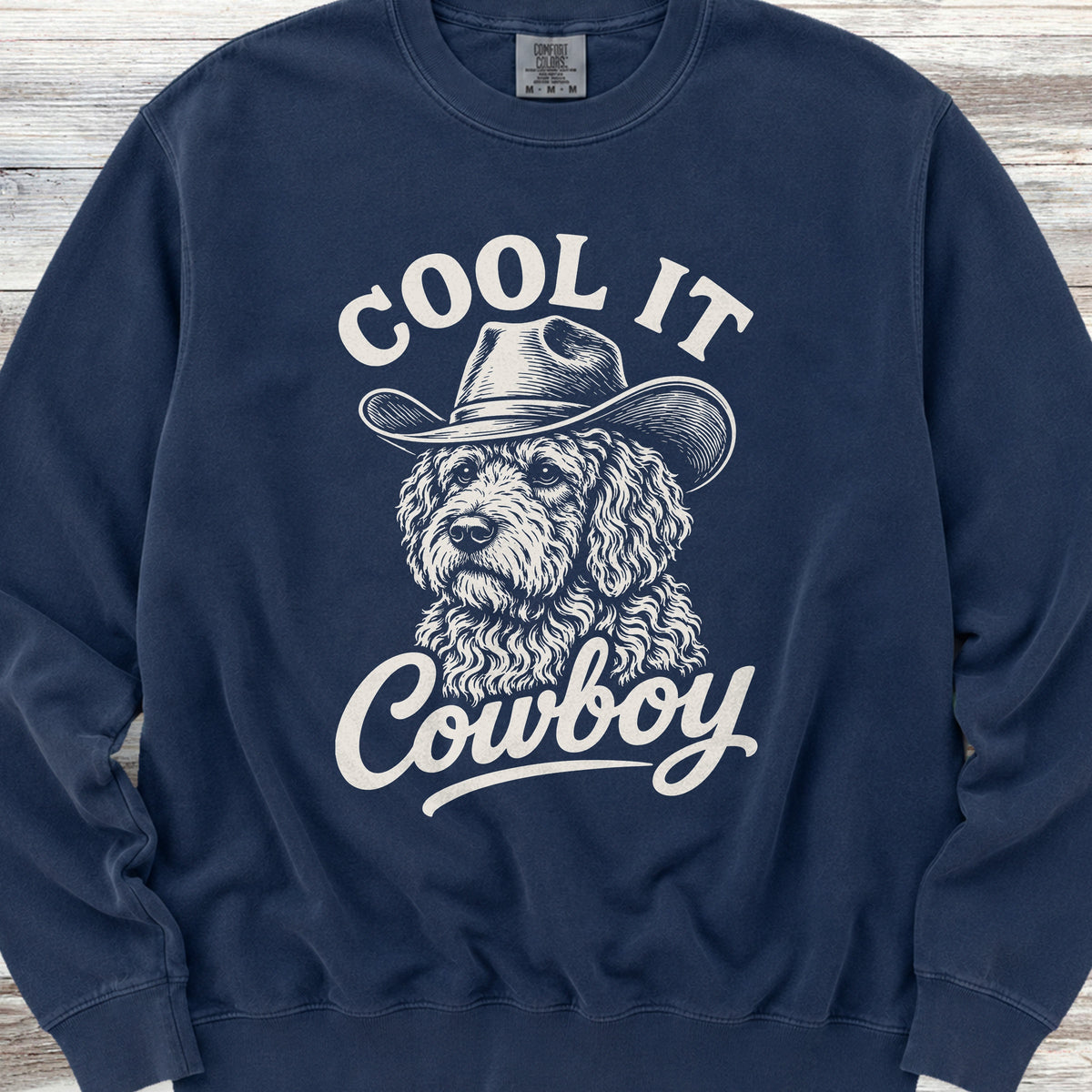 Labradoodle Cool It Sweatshirt - True Navy
