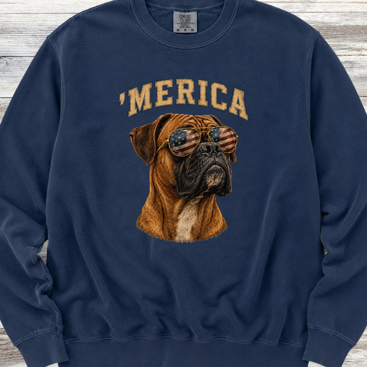 Boxer 'Merica Sweatshirt - True Navy