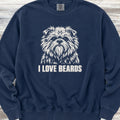 Affenpinscher I Love Beards Sweatshirt - True Navy