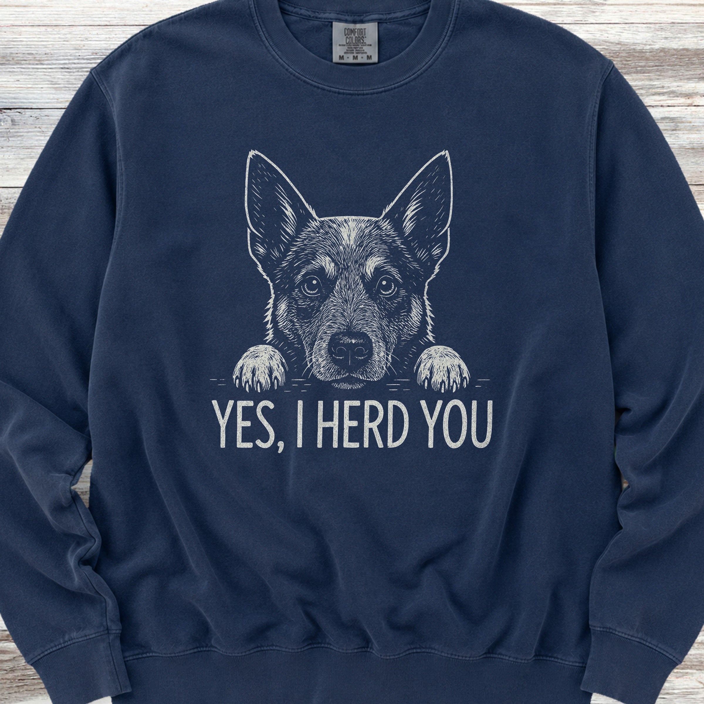 Australian Cattle Dog Herd You Sweatshirt - True Navy