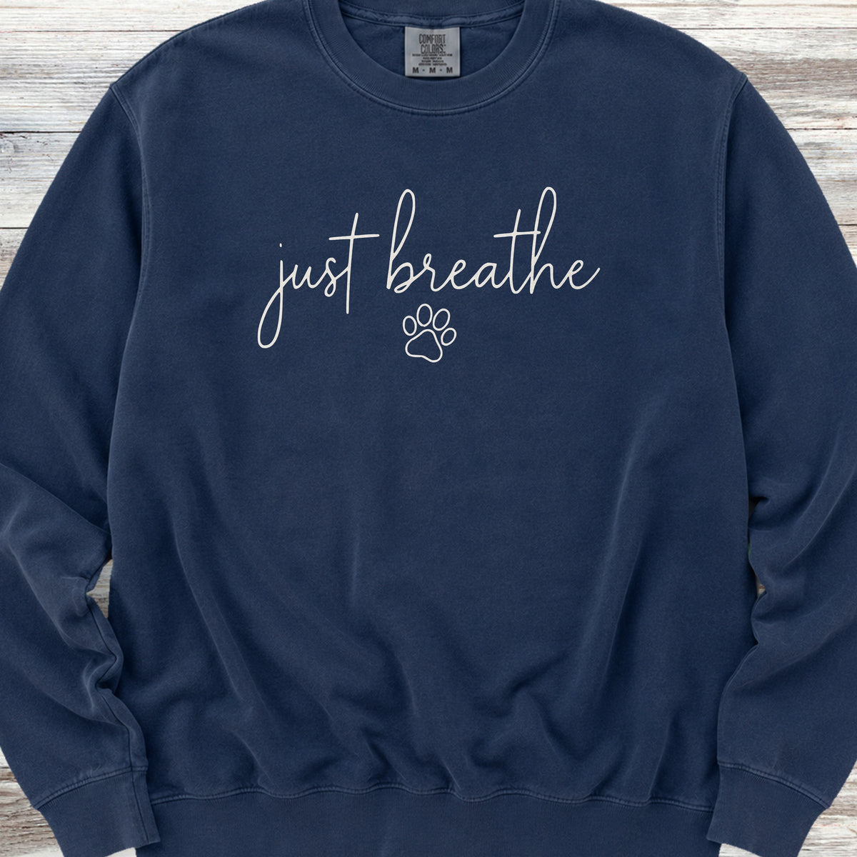 just breathe Sweatshirt - True Navy