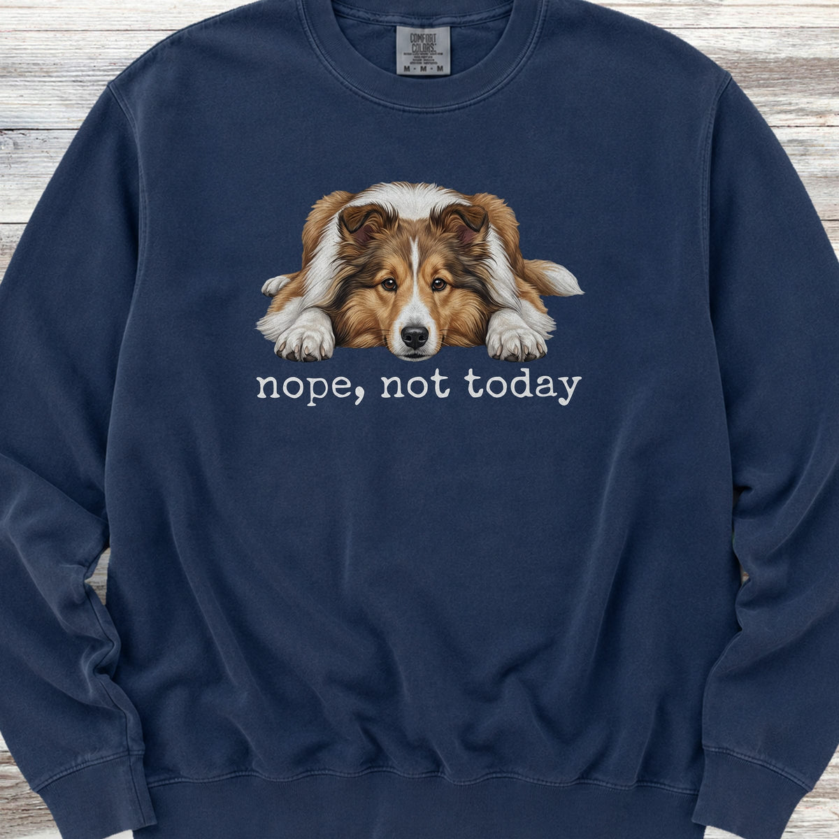 Shetland Sheepdog Nope Sweatshirt - True Navy