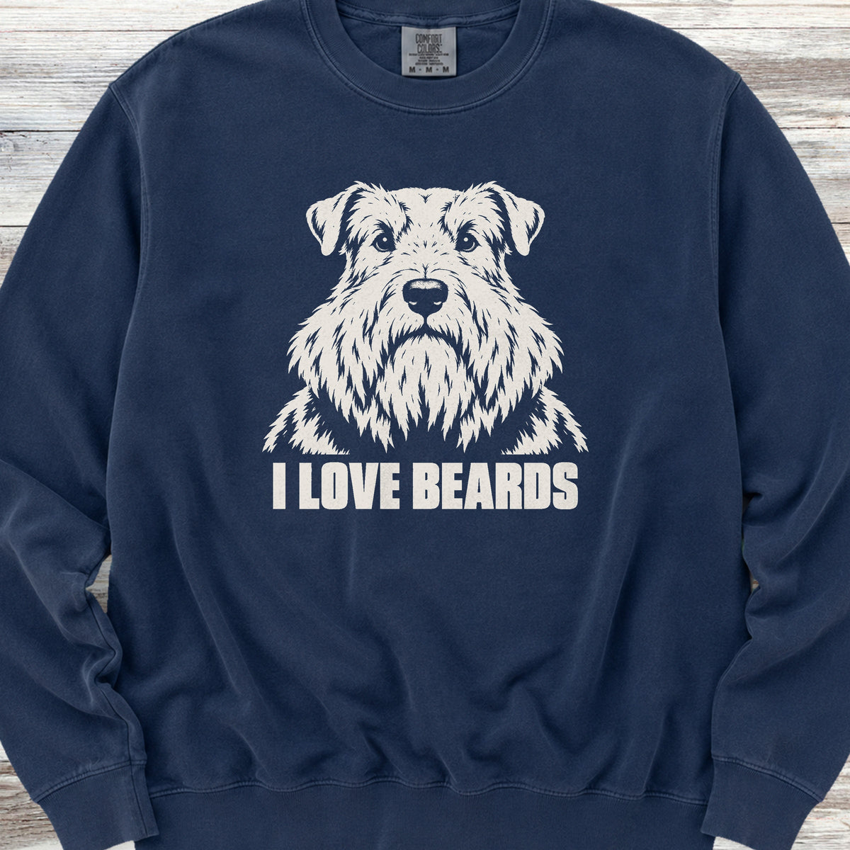 Sealyham Terrier I Love Beards Sweatshirt - True Navy