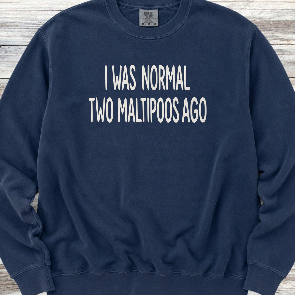 Maltipoo Normal Sweatshirt - True Navy