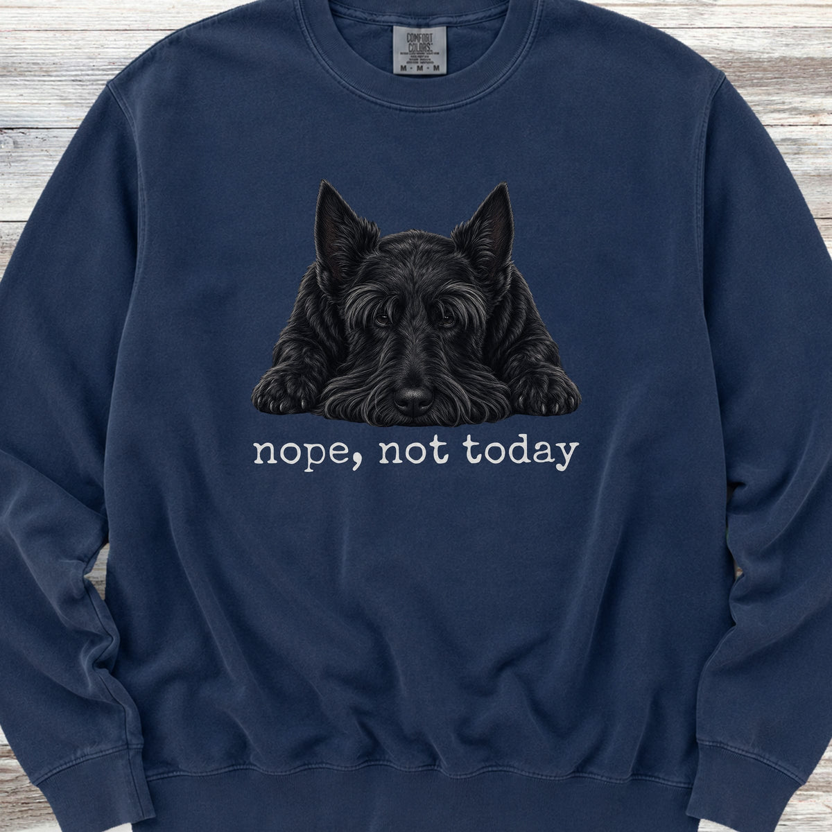 Scottish Terrier Nope Sweatshirt - True Navy