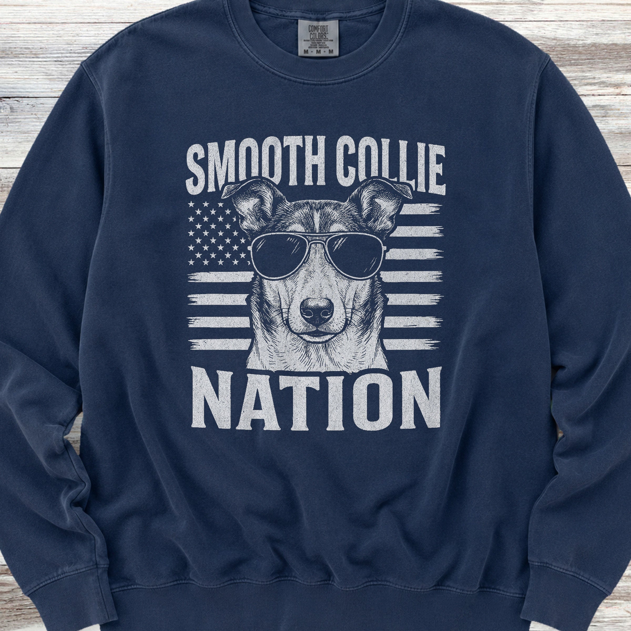 Smooth Collie Nation Sweatshirt - True Navy