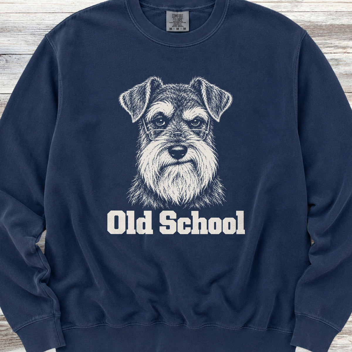Schnauzer Old School Sweatshirt - True Navy