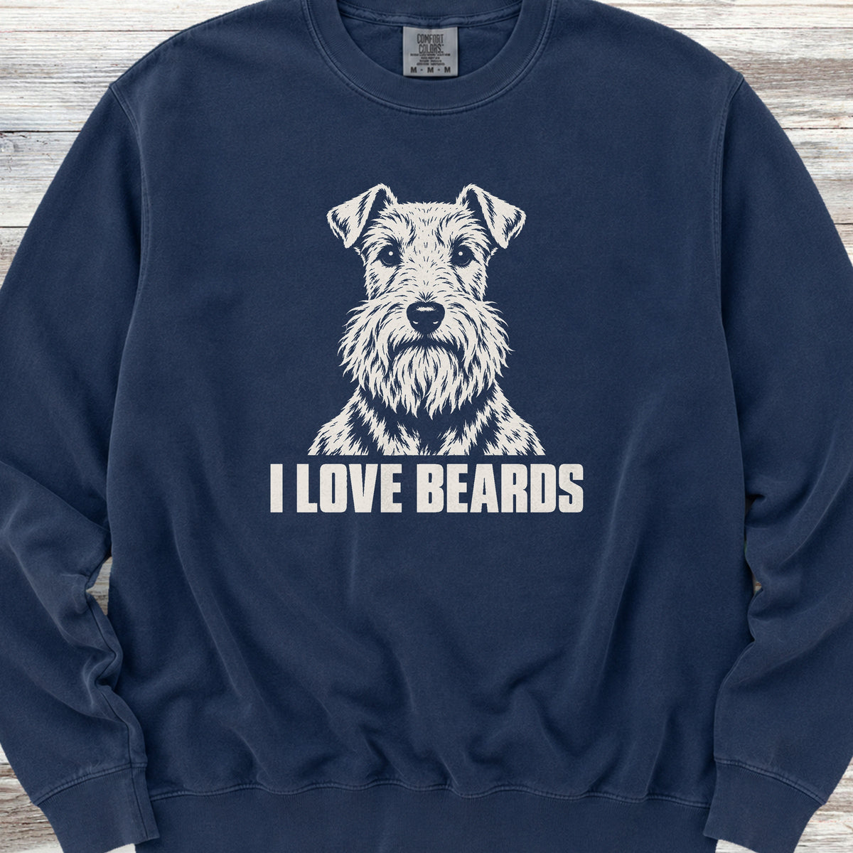 Lakeland Terrier I Love Beards Sweatshirt - True Navy