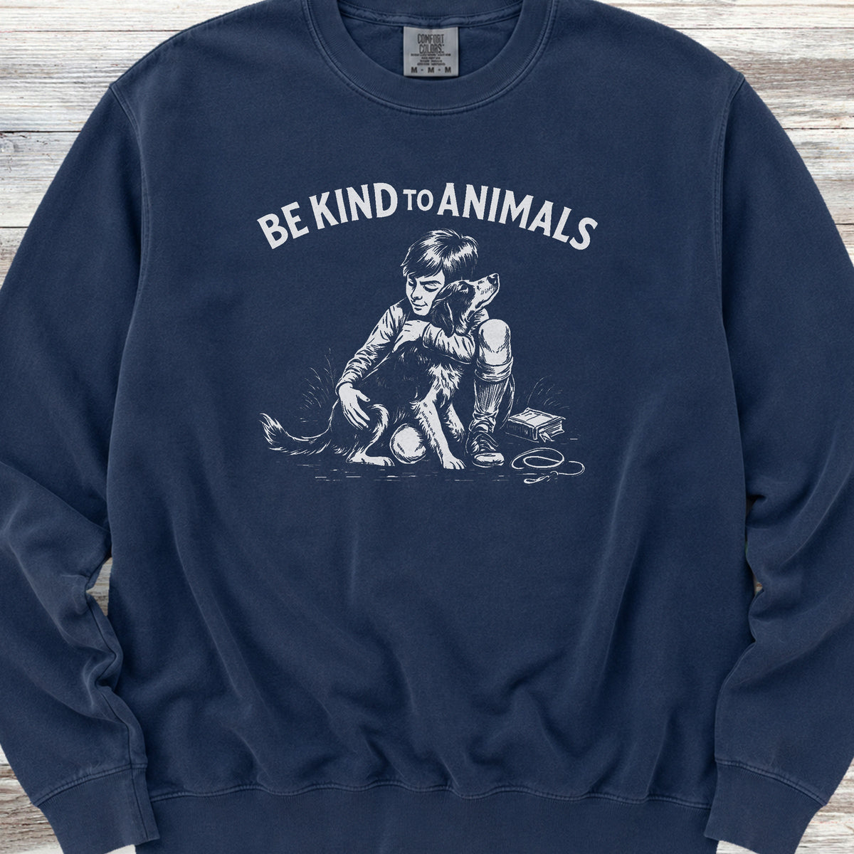 Be Kind to Animals Sweatshirt - True Navy