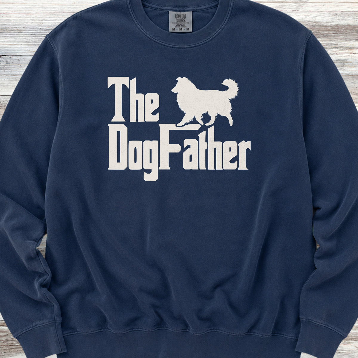Shetland Sheepdog Dog Father Sweatshirt - True Navy