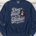 Bernese Mountain Dog Glitter Sweatshirt - True Navy
