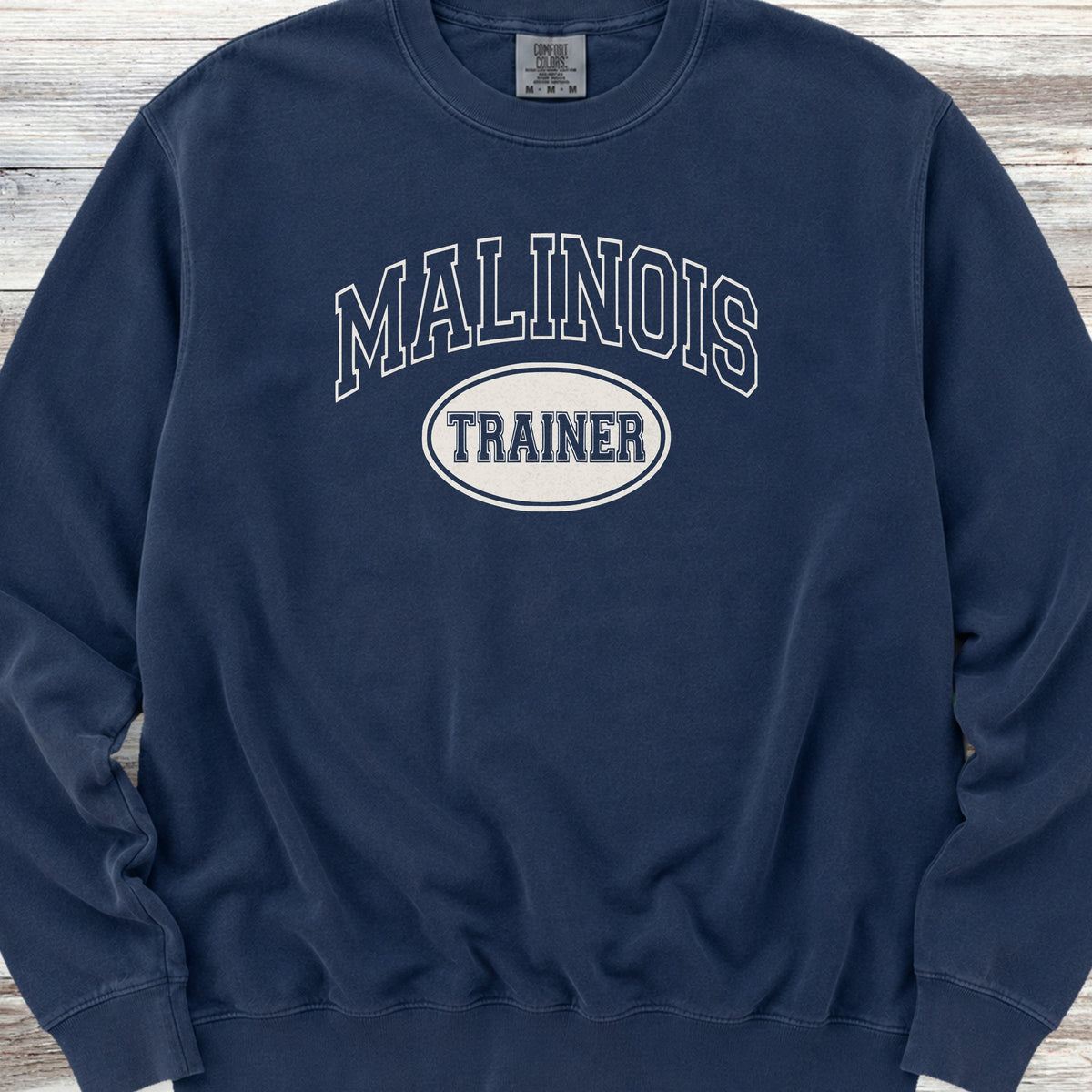Belgian Malinois University Trainer Sweatshirt - True Navy