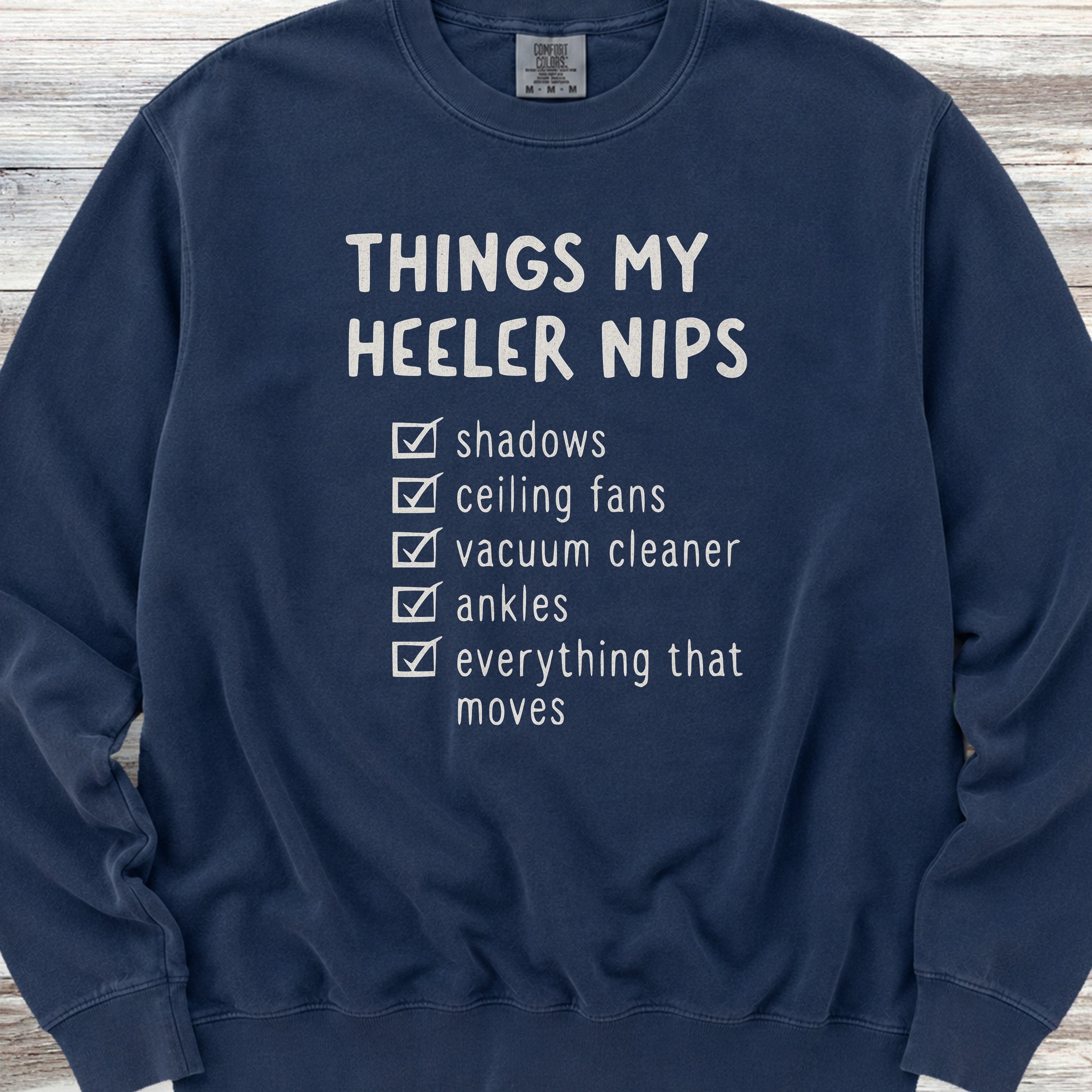 Australian Cattle Dog Nip List Sweatshirt - True Navy