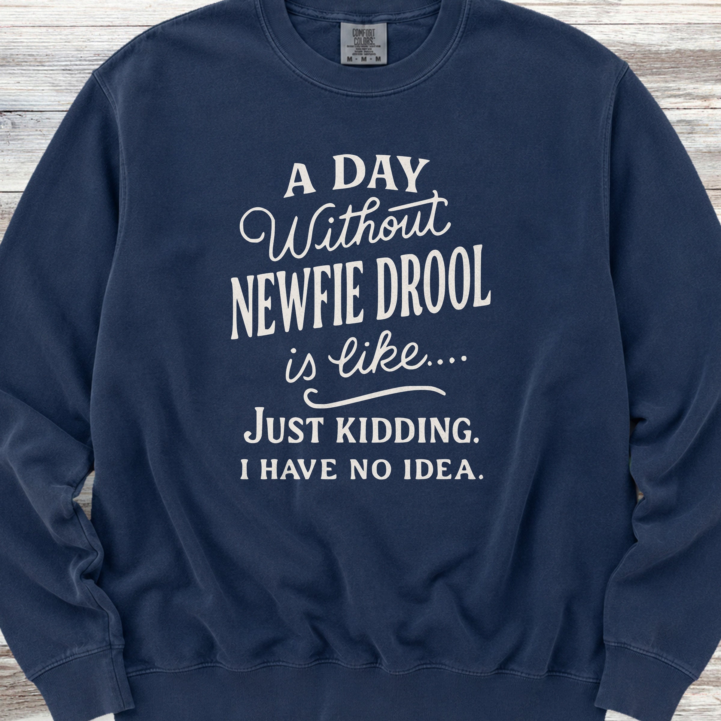 Newfoundland Drool Days Sweatshirt - True Navy