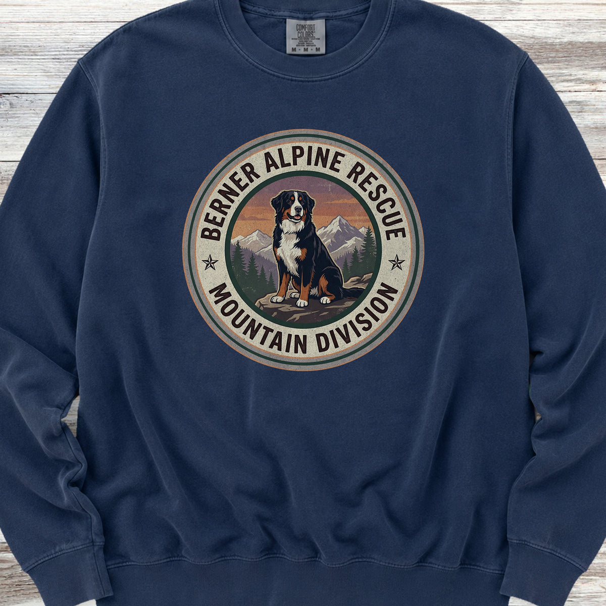 Bernese Mountain Dog Rescue Sweatshirt - True Navy