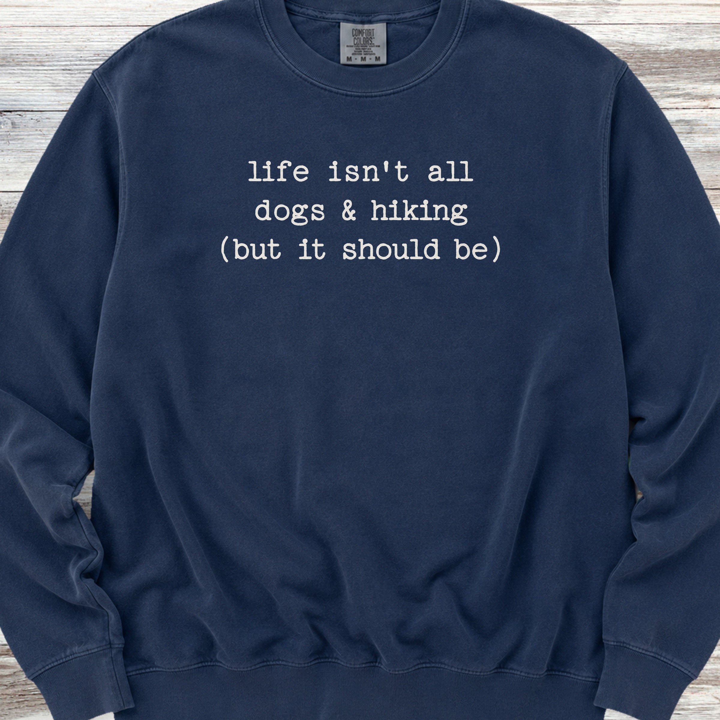 Dogs & Hiking Sweatshirt - True Navy