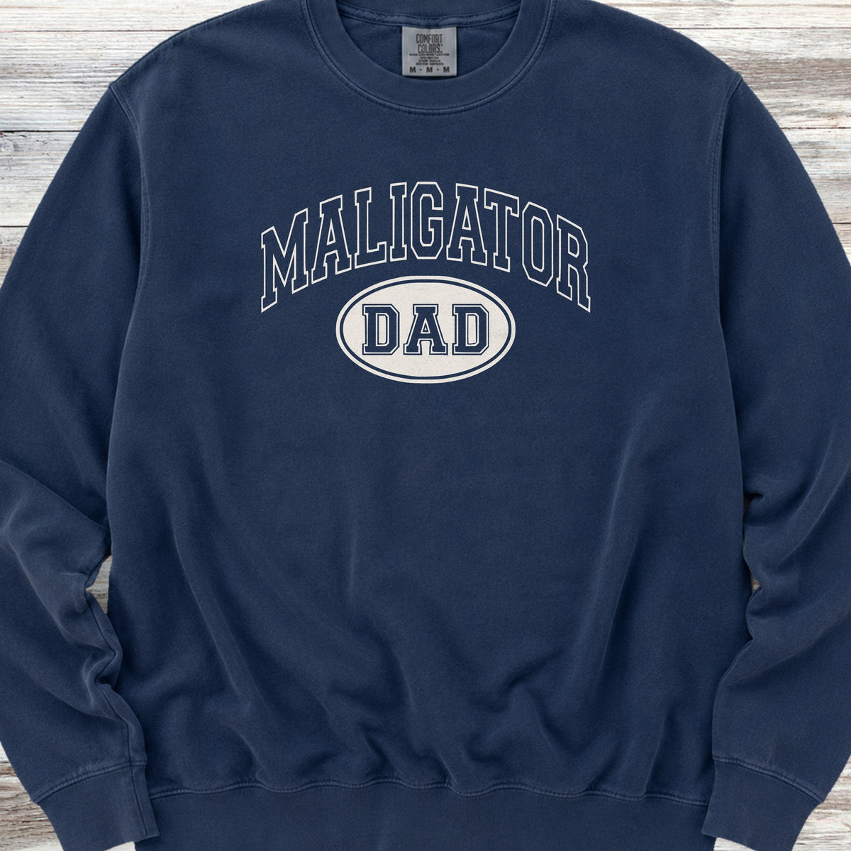 Belgian Malinois University Maligator Dad Sweatshirt - True Navy