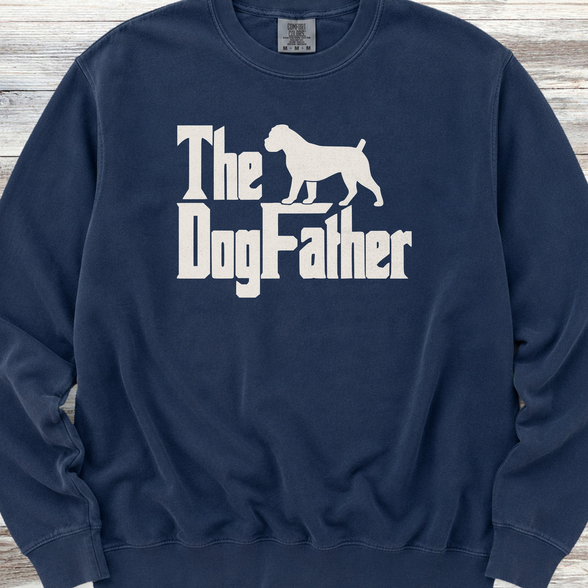 Boxer Dog Father Sweatshirt - True Navy