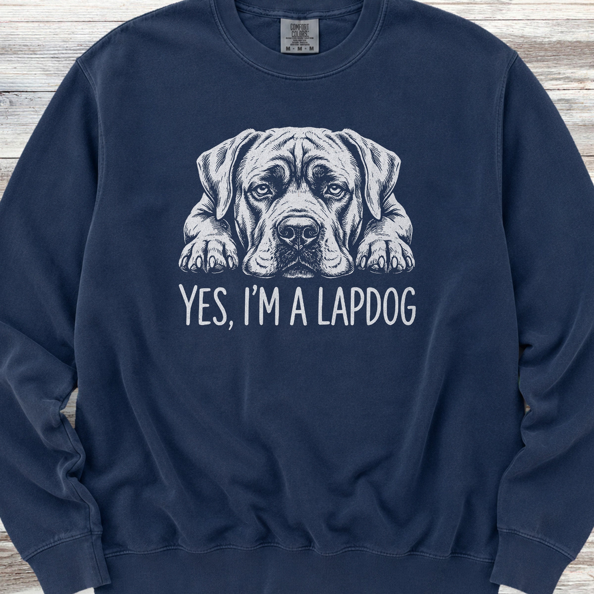 Cane Corso Lap Dog Sweatshirt - True Navy