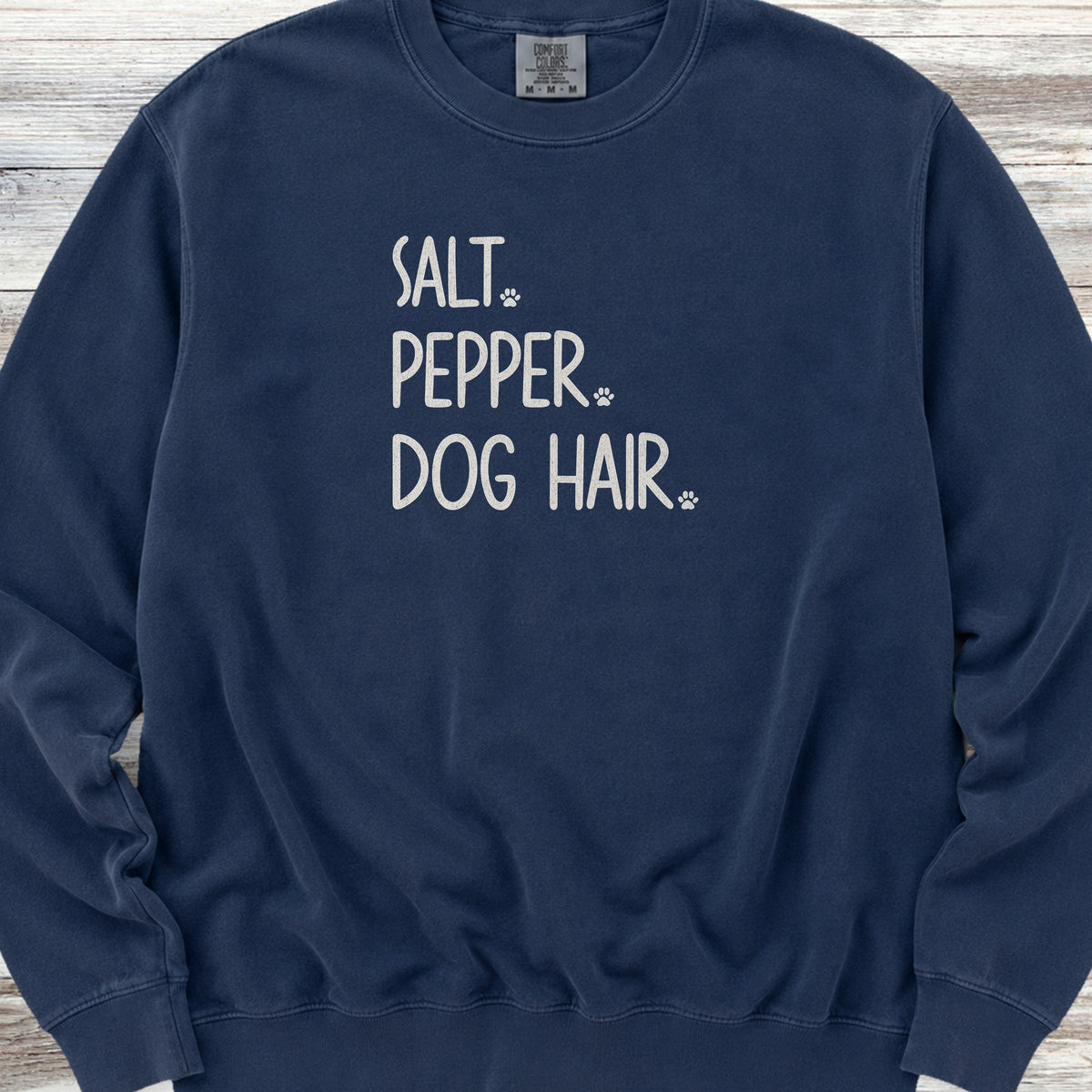 Salt Pepper Dog Hair Sweatshirt - True Navy