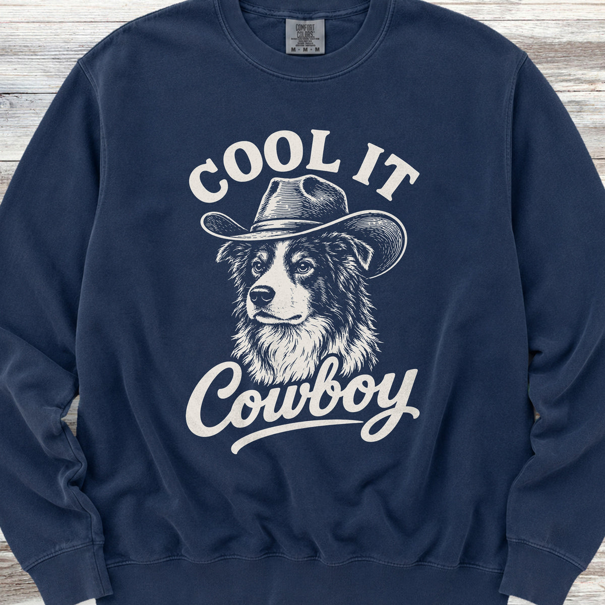 Border Collie Cool It Sweatshirt - True Navy