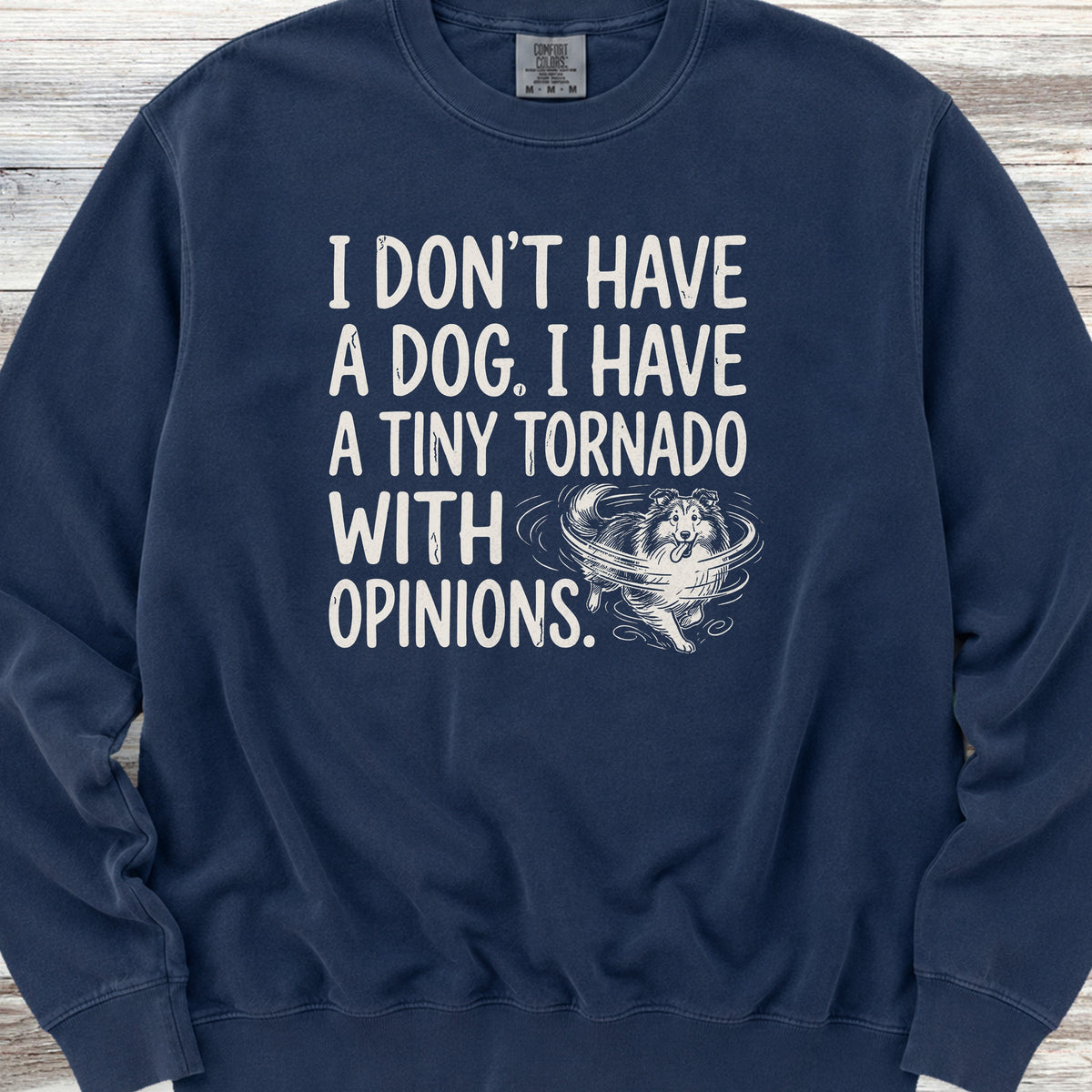 Shetland Sheepdog Tornado Sweatshirt - True Navy