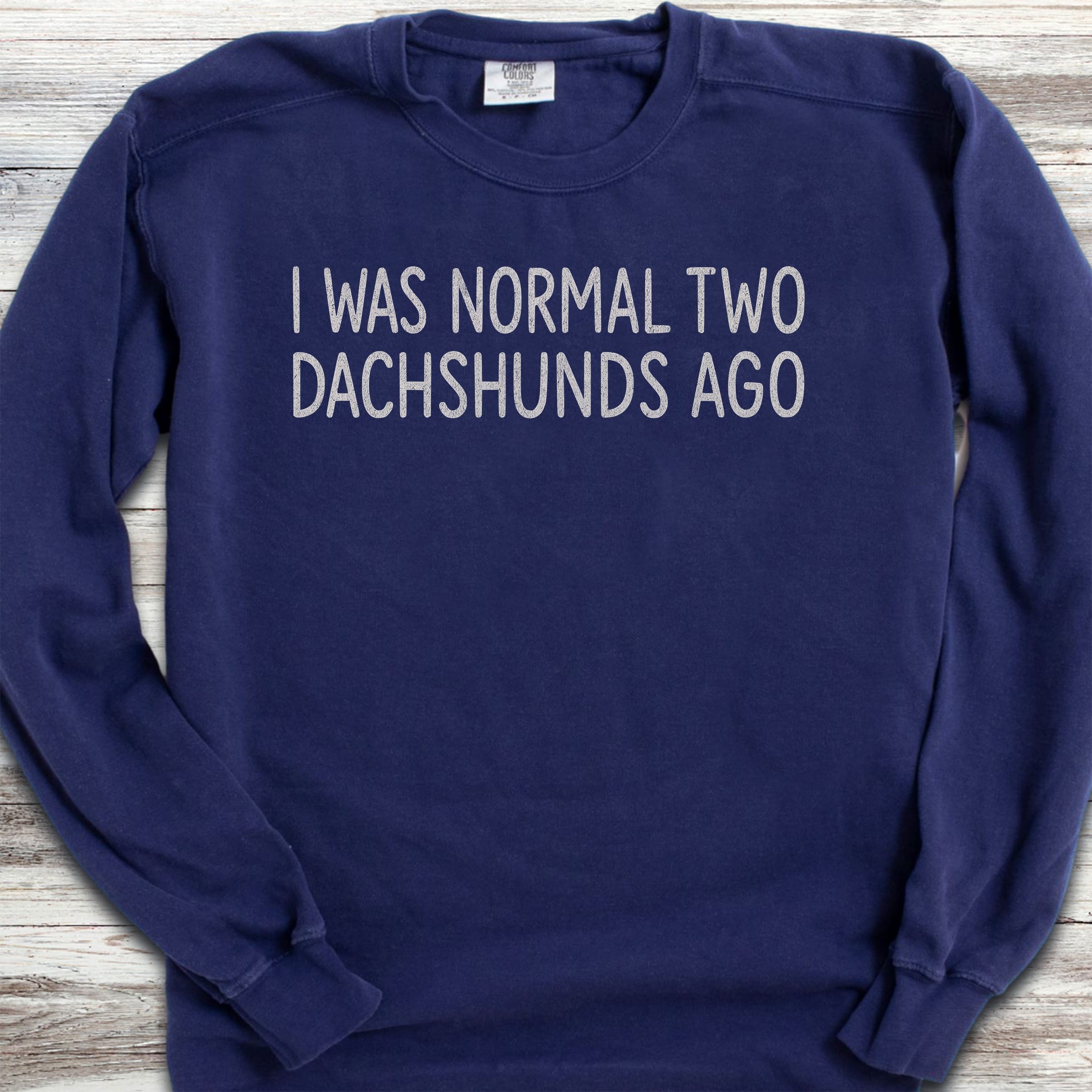 Dachshund Normal Sweatshirt - True Navy