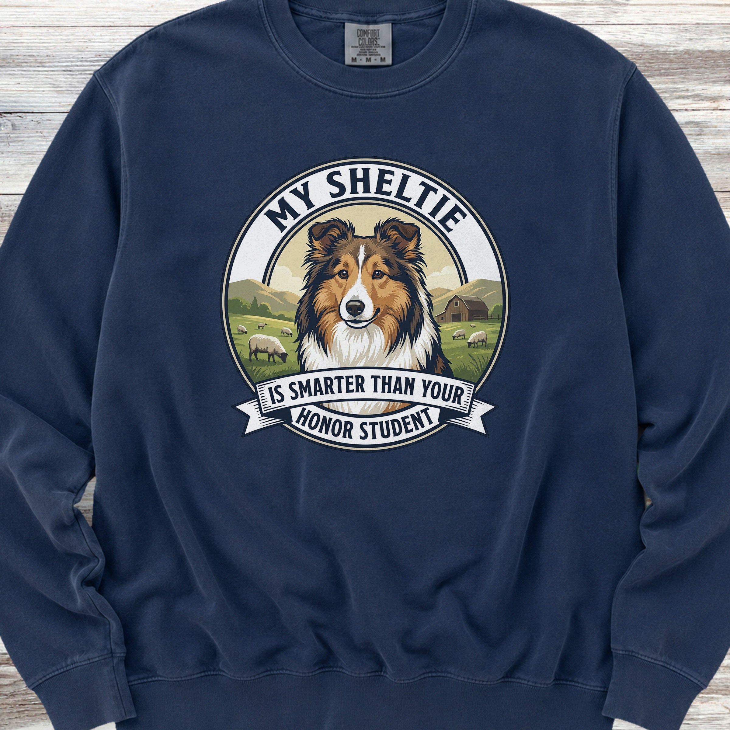 Shetland Sheepdog Smart Sweatshirt - True Navy