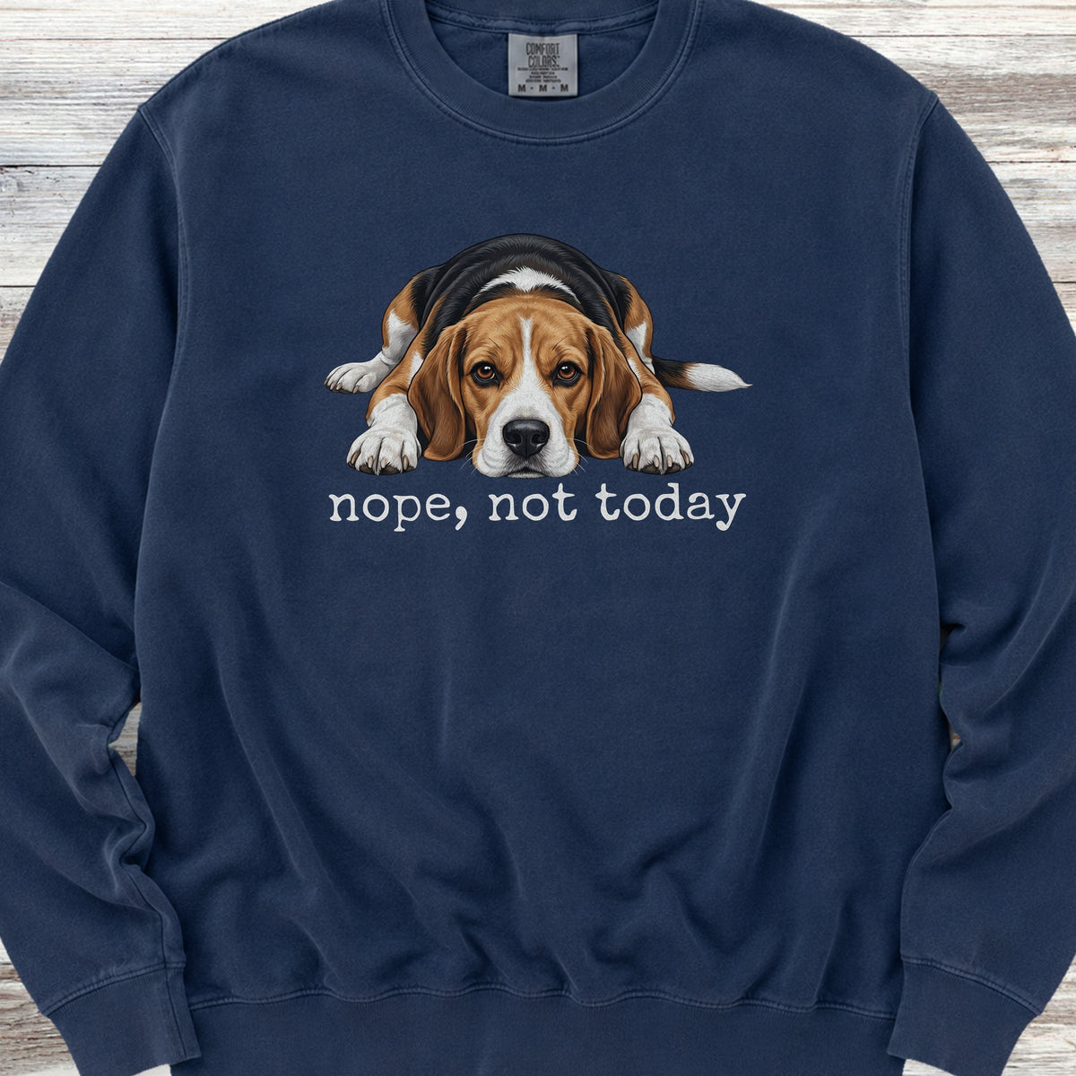 Beagle Nope Sweatshirt - True Navy