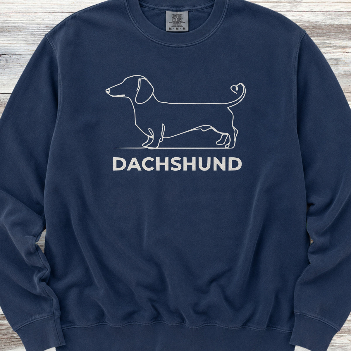 Dachshund Minimalist Sweatshirt - True Navy
