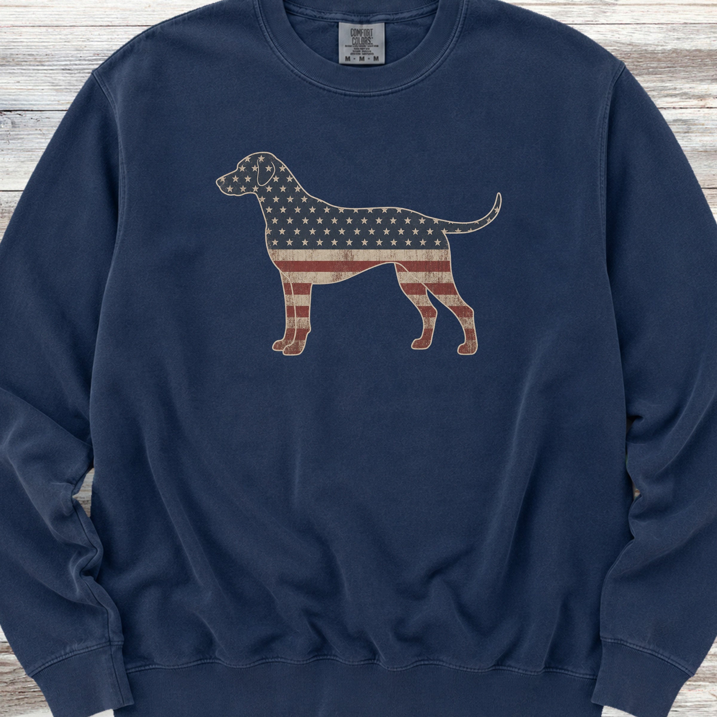 Rhodesian Ridgeback Vintage USA Sweatshirt - True Navy
