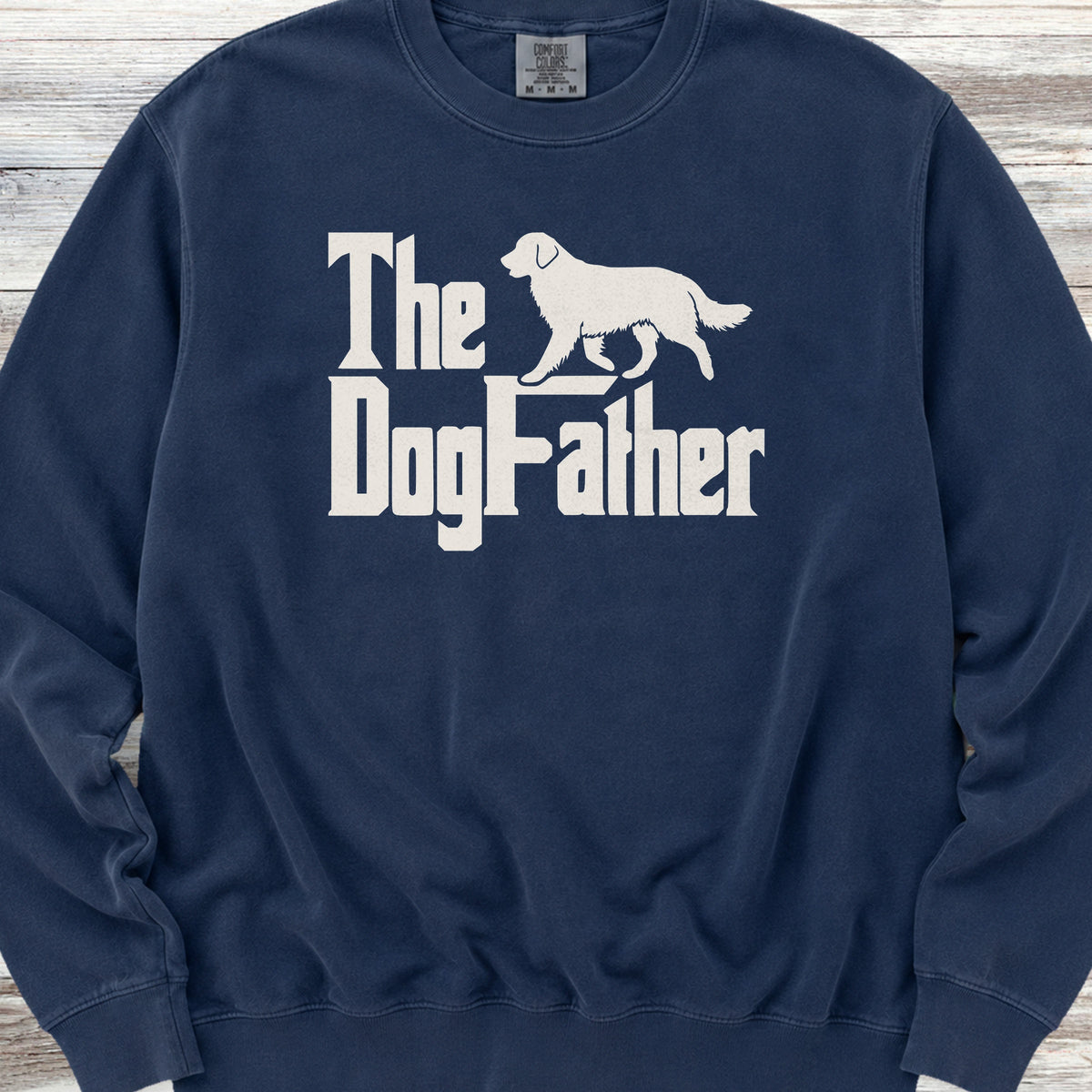 Golden Retriever Dog Father Sweatshirt - True Navy
