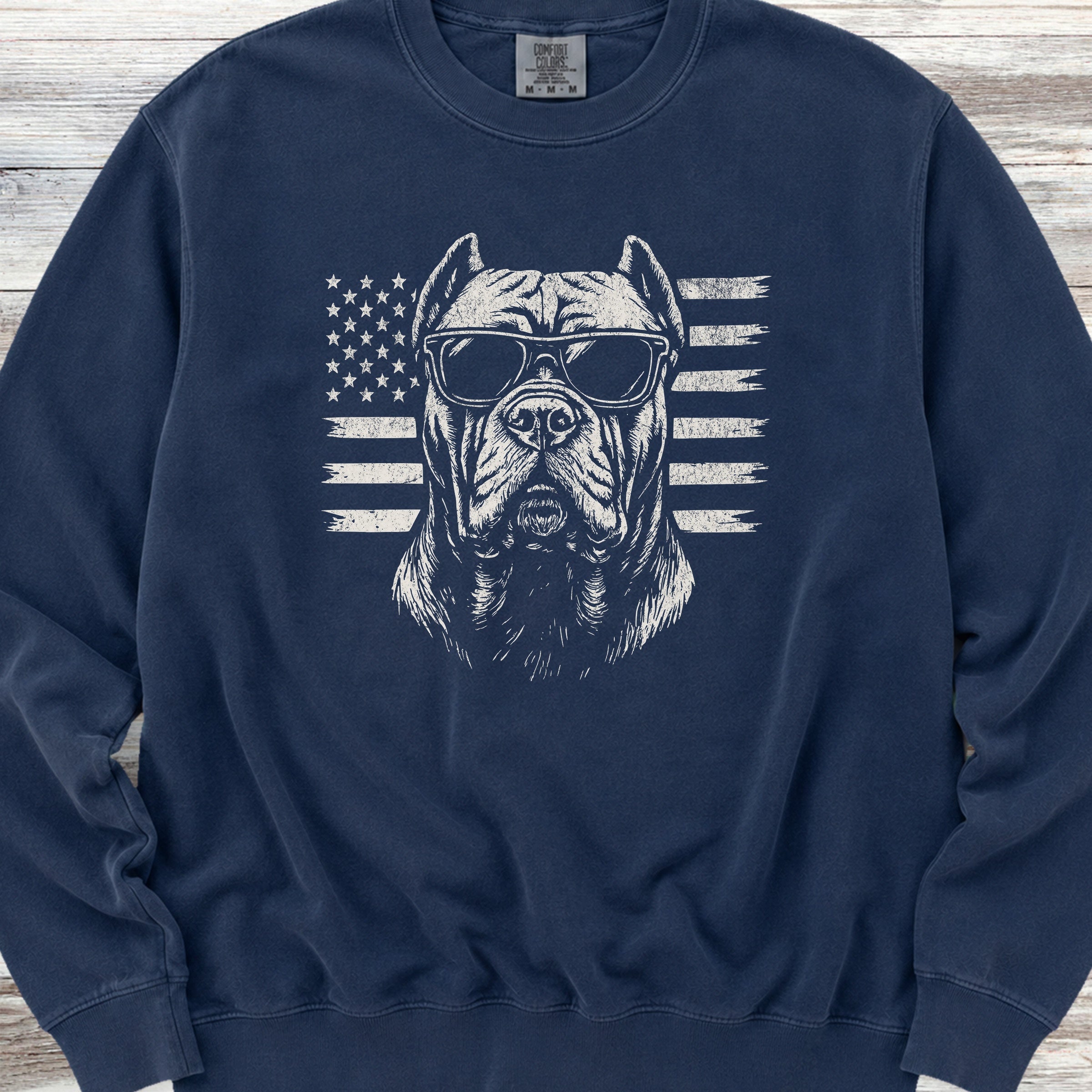 Cane Corso Flag Sweatshirt - True Navy