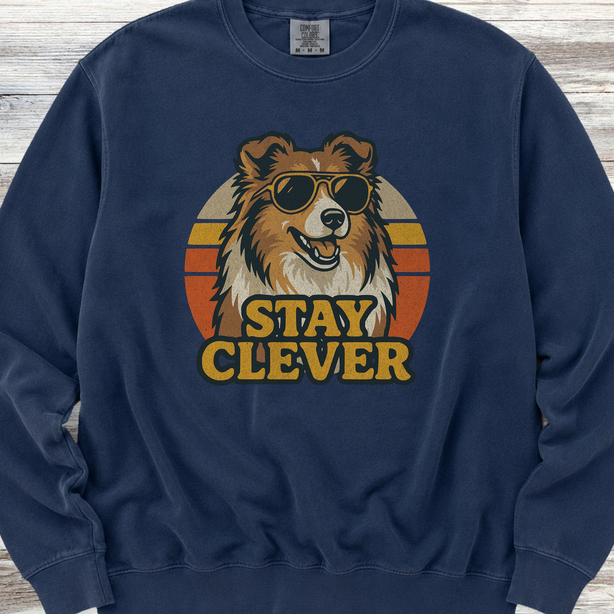 Shetland Sheepdog Clever Sweatshirt - True Navy