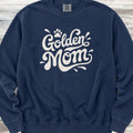 Golden Retriever Groovy Mom Sweatshirt - True Navy