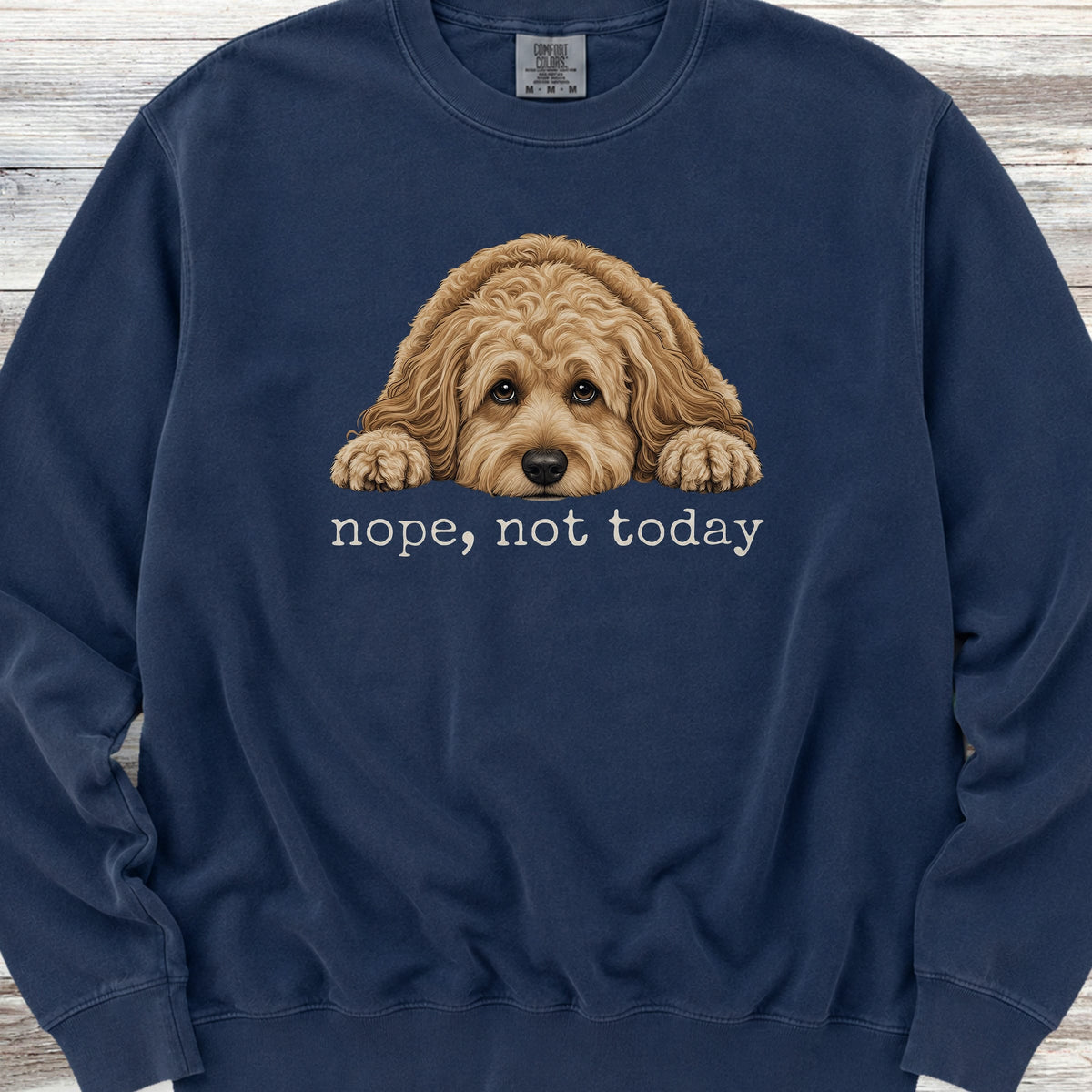 Cockapoo Nope Sweatshirt - True Navy