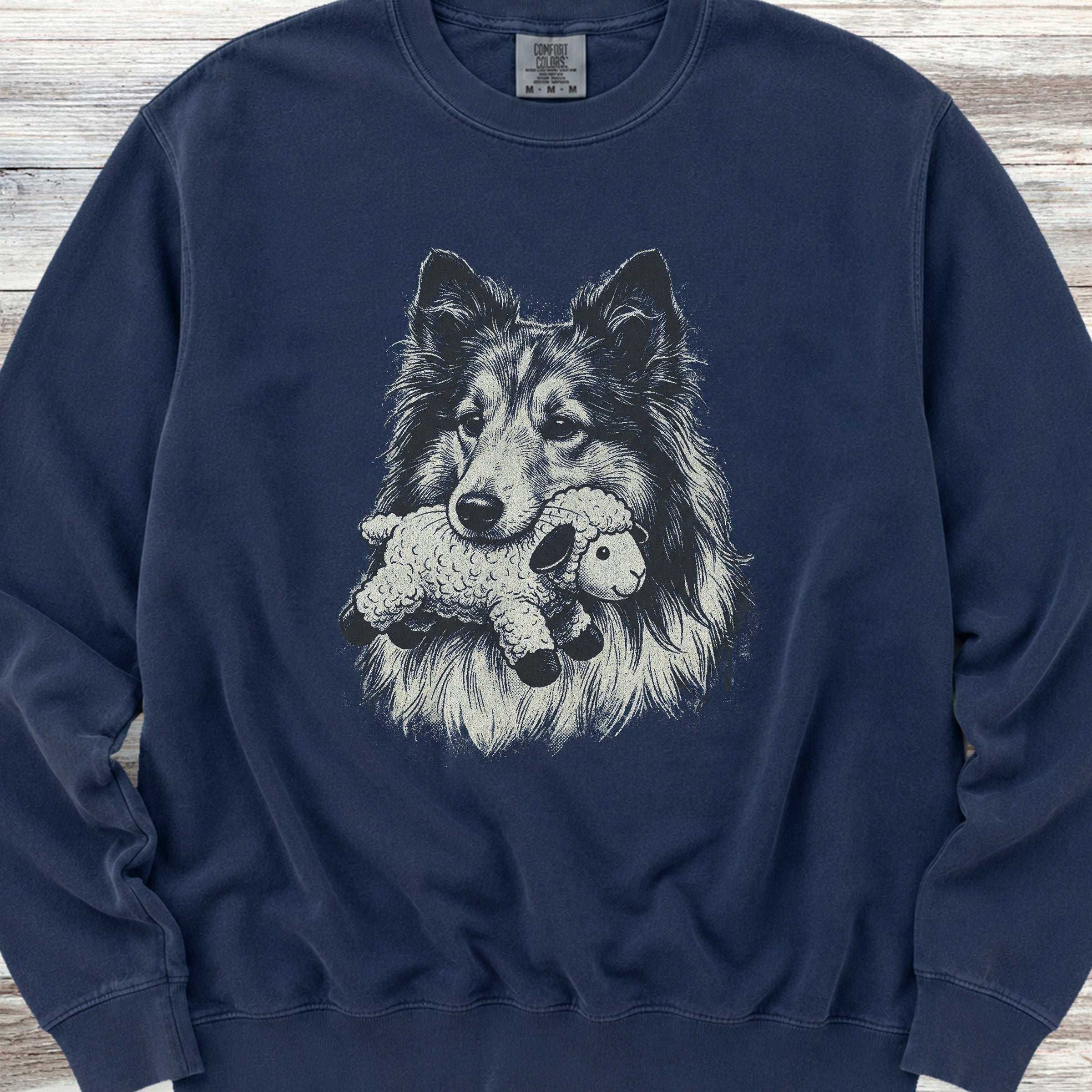 Shetland Sheepdog Favorite Toy Sweatshirt - True Navy