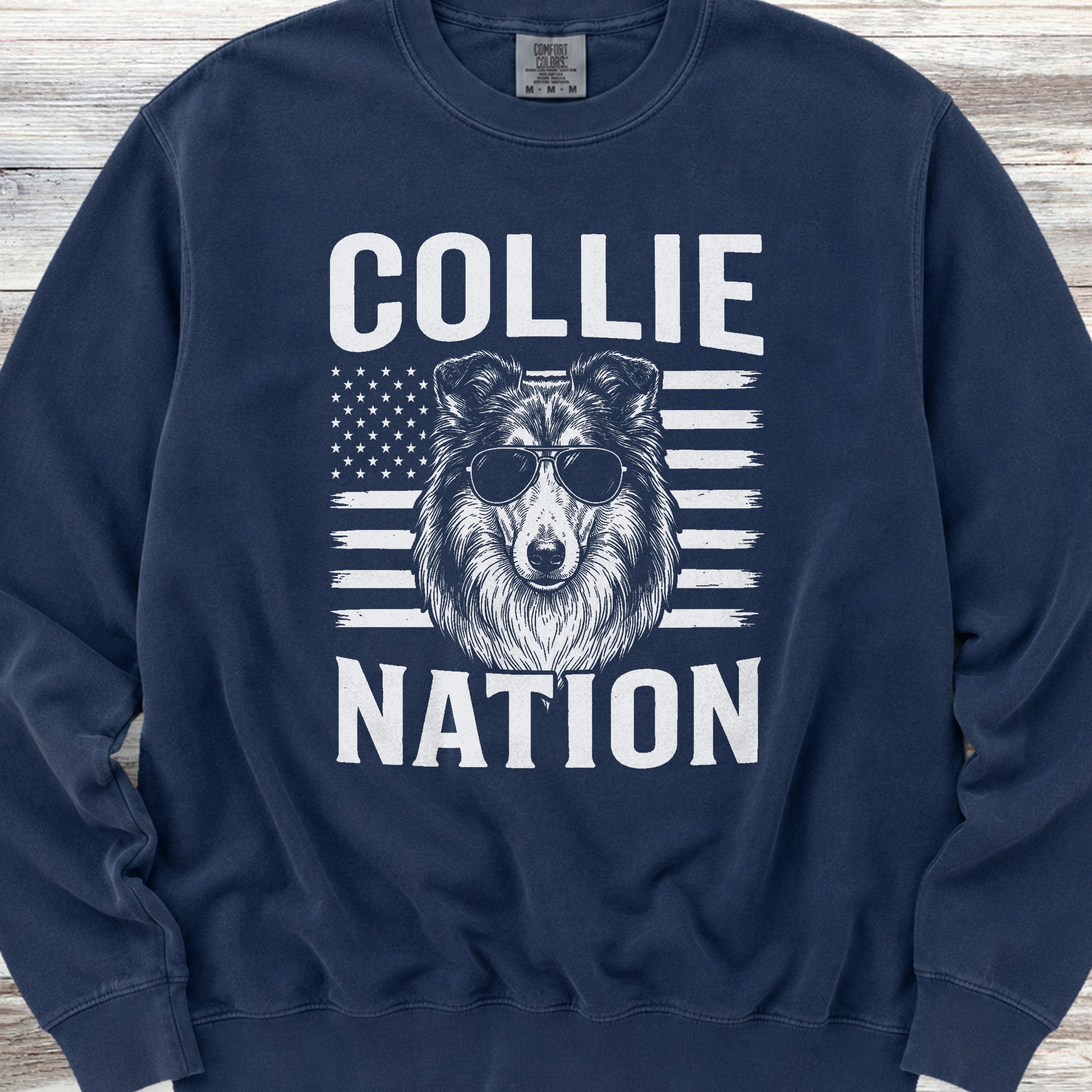 Rough Collie Nation Sweatshirt - True Navy