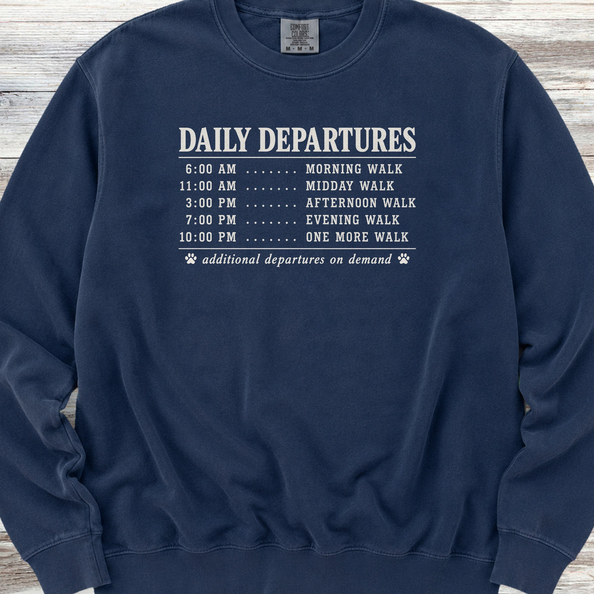 Daily Departures Sweatshirt - True Navy
